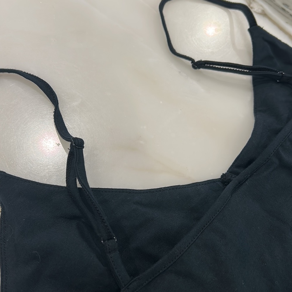 Black Tank with Bronze Beading-Sz M - Picture 9 of 11
